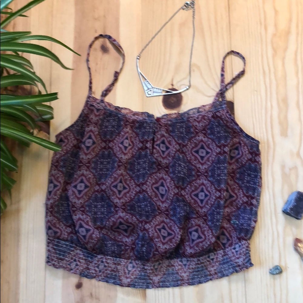 Boho Patterned Crop Top